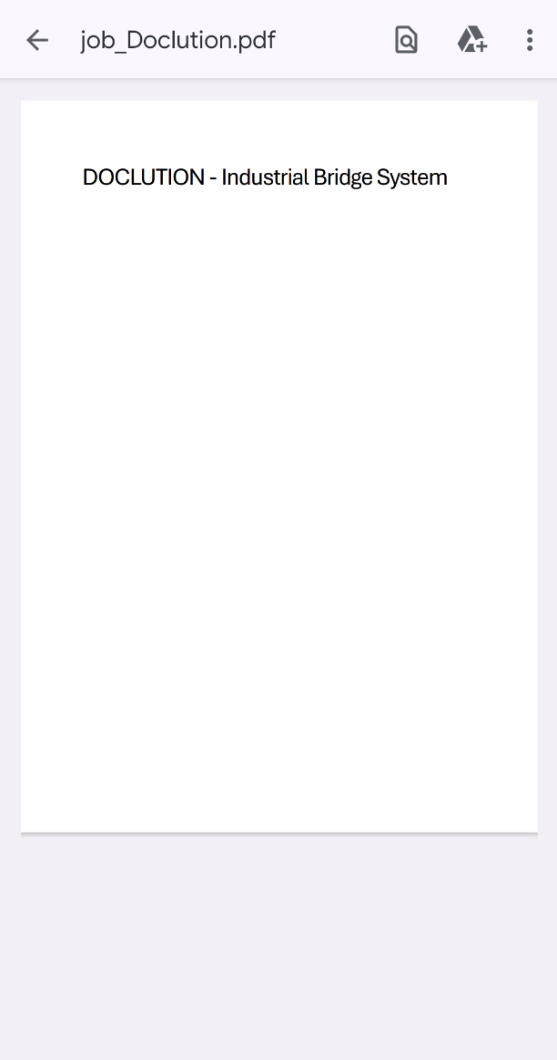 App PDF Ansicht für Vorgaben